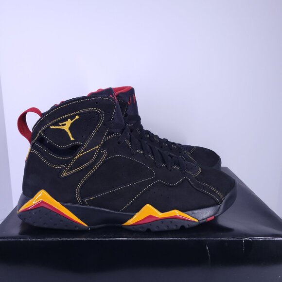 Nike Air Jordan 7 VII Retro Citrus CU9307-081 Black Orange Size 10.5 Pre Owned - Picture 4 of 16